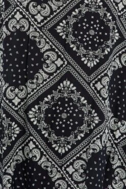 Blue Boho Drawstring Side Bandana Maxi Skirt -You And All Fashion Store csl10571e 35ab boho 6