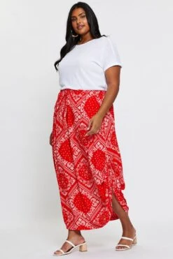 Boho Print Maxi Rushed Skirt Waist Tie -You And All Fashion Store csl10571e 81b boho prt 4