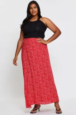 Floral Print Maxi Wrap Skirt Tie -You And All Fashion Store csl1180 33b floral prt 3