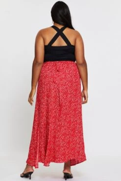 Floral Print Maxi Wrap Skirt Tie -You And All Fashion Store csl1180 33b floral prt 5