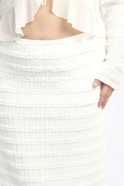 White Lace Maxi Skirt With Waist Trim -You And All Fashion Store csl1357x 127a white 6