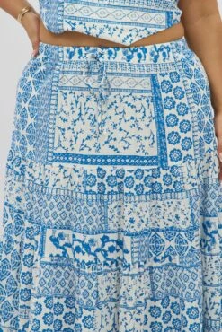 White Boho Elastic Waist Linen Blend Tiered Maxiskirt -You And All Fashion Store csl2345lx 47a boho 6