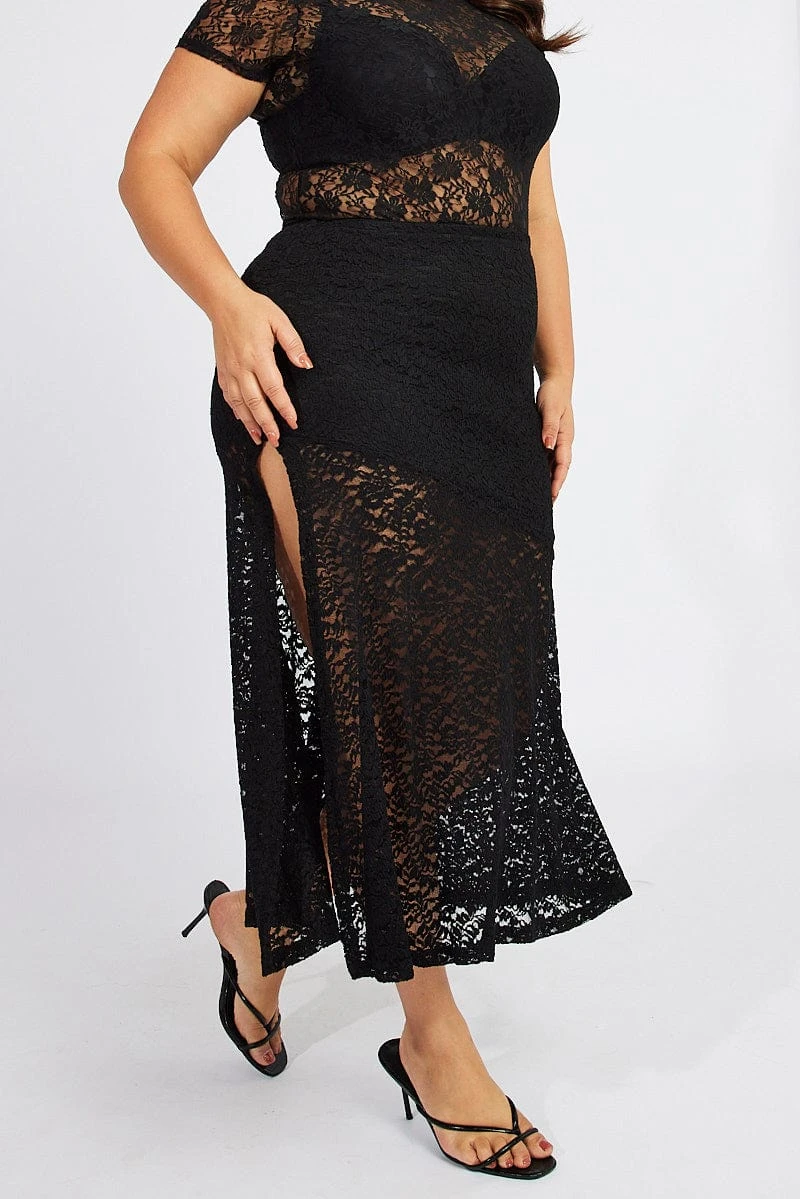 Black Lace Maxi Skirt 1 Black Lace Maxi Skirt
