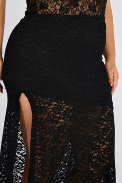 Black Lace Maxi Skirt 11 Black Lace Maxi Skirt -You And All Fashion Store csl3160 36a black 6