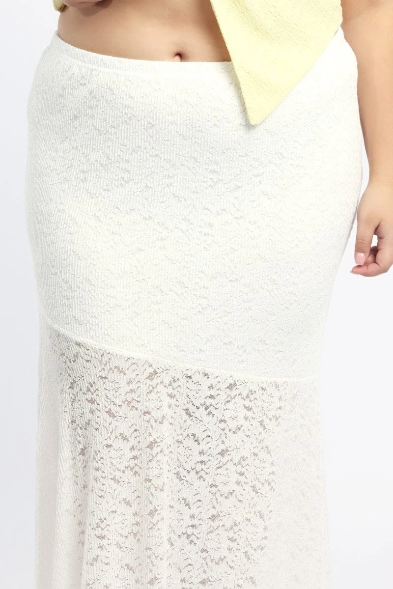 White Lace Maxi Skirt 5 White Lace Maxi Skirt - Image 5