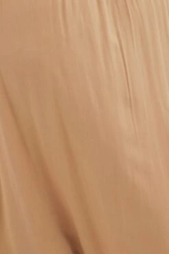 Green Maxi Skirt Shirred Waist -You And All Fashion Store csl31615 34ab khaki 6