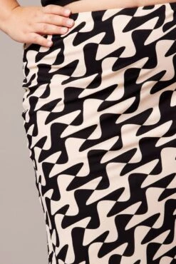 Black Abstract Bias Maxi Slip Skirt -You And All Fashion Store csl3678d 47a abstract 6