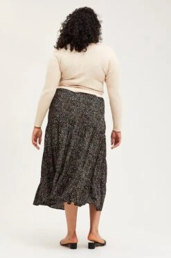 Animal Print Maxi Skirt Elastic Waist -You And All Fashion Store csm0062f 33ab animal prt 5