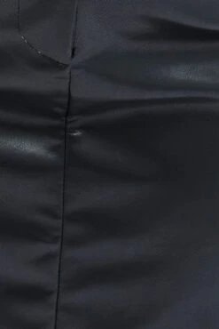 Black Midi Skirt Faux Leather Pencil High Waist -You And All Fashion Store csm0155a 46a black 6