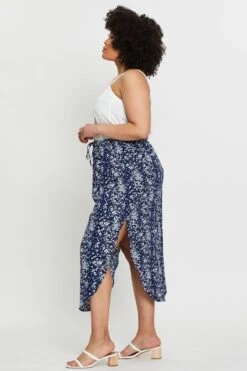 Floral Print Midi Skirt Elastic Waist -You And All Fashion Store csm0290a 33b floral prt 4