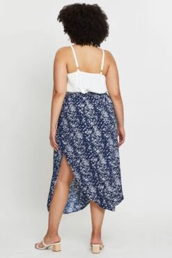 Floral Print Midi Skirt Elastic Waist -You And All Fashion Store csm0290a 33b floral prt 5