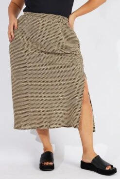 Black Geo Midi Split Skirt 8 Black Geo Midi Split Skirt -You And All Fashion Store csm1489l 36ab geo 3