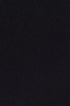 Black Knit Skirt Midi Side Split -You And All Fashion Store csm1509a 40r black 6