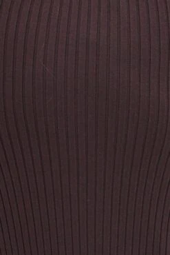 Brown Midi Bodycon Skirt Knit -You And All Fashion Store csm15352c 81rb chocolate 6