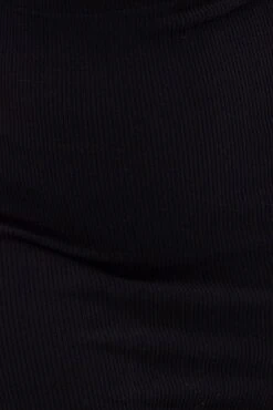 Black Rib Midi Skirt Drawstring Ruched -You And All Fashion Store csm1595x 84ab black 6