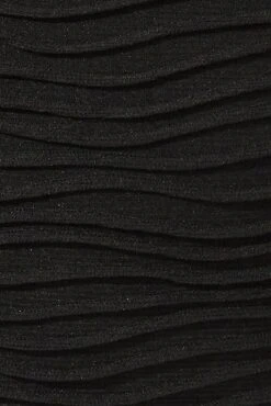 Black Wavy Texture Bodycon Split Skirt -You And All Fashion Store csm2163bx 81ab black 6