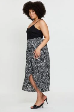 Geo Print Midi Skirt Ruchedd -You And All Fashion Store csm25120 34lb geo print 4