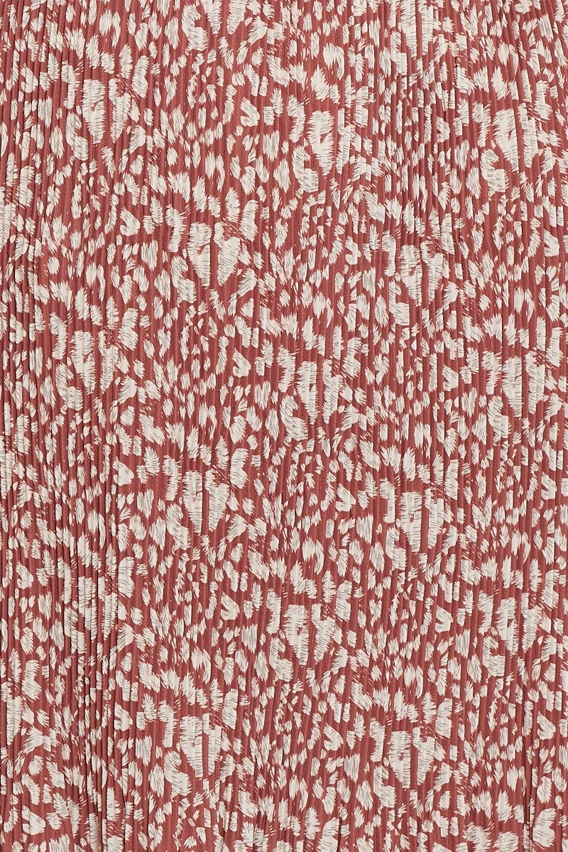 Abstract Print High Waist Maxi Skirt 6 Abstract Print High Waist Maxi Skirt - Image 6