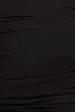 Black Asymmetric Ruched Jersey Skirt -You And All Fashion Store csm25888a 42ab black 6