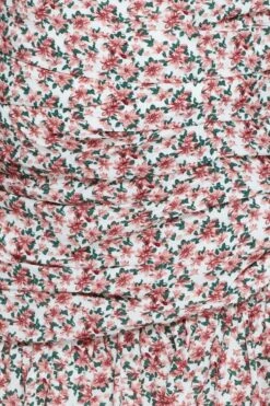 Floral Print Mini Skirt Ruffle Hem -You And All Fashion Store css0002a 33b floral prt 6