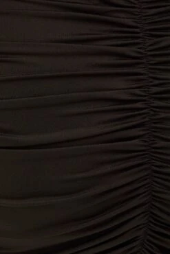 Black Mini Skirt Ruched -You And All Fashion Store css1195 47r black 6