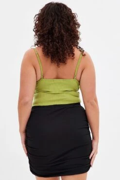 Black Bodycon Skirt Mini Ruched -You And All Fashion Store css1236 35r black 5