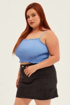 Grey Cargo Skirt Mini Side Pocket Cotton -You And All Fashion Store css2000 20ab charcoal 4