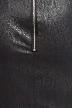 Black High Waist Faux Leather Mini Skirt -You And All Fashion Store css2111 38l black 6