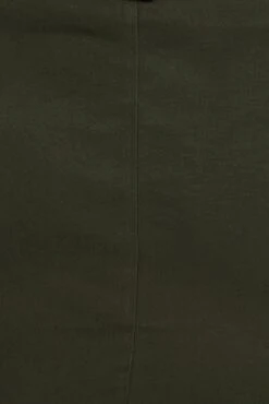 Green Cargo Skirt Belted Mini Cotton -You And All Fashion Store css2401 38ab dark khaki 7