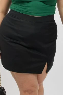 Black Mini Skirt Stitch Seam Detail -You And All Fashion Store css2471a 47a black 6