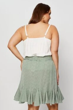 Polka Dot Mini Skirt Ruffle Hem -You And All Fashion Store css25278 33lb polka dot 5