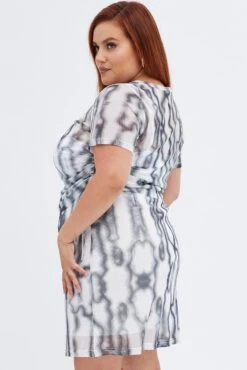 Multi Abstract Mini Skirt Mesh Lined -You And All Fashion Store css2529x 34a abstract 4