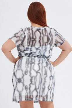 Multi Abstract Mini Skirt Mesh Lined -You And All Fashion Store css2529x 34a abstract 5