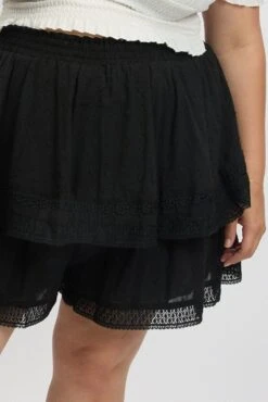 Black Mini Skirt Tiered -You And All Fashion Store css2573 81rb black 6