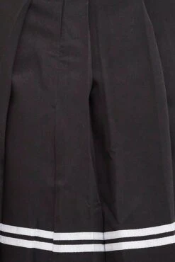 Black Tennis Skirt Mini Pleated Stripe Trim -You And All Fashion Store css32044 81ab black 6