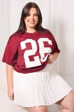 White Pleated Tennis Skirt With Shorts Underneath
