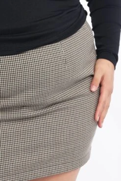 Brown Check Mini Skirt -You And All Fashion Store css3920x 127ab check 5