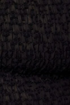 Black Ruched Bodysuit Short Sleeve Dobby Chiffon 10 Black Ruched Bodysuit Short Sleeve Dobby Chiffon -You And All Fashion Store cwc1022 34rb black 6