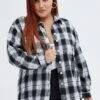 Black Check Relaxed Shirt Long Sleeve