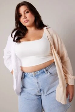 Beige Relaxed Shirt Long Sleeve