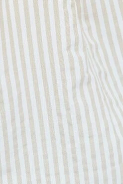 Beige Stripe Relaxed Shirt Long Sleeve Button Up -You And All Fashion Store cwc1465a 46r stripe 6