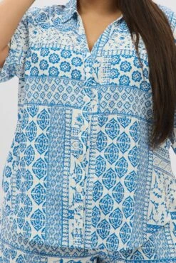 White Boho Relaxed Shirt Short Sleeve Linen Blend 11 White Boho Relaxed Shirt Short Sleeve Linen Blend -You And All Fashion Store cwc1466ajx 47rb boho 6