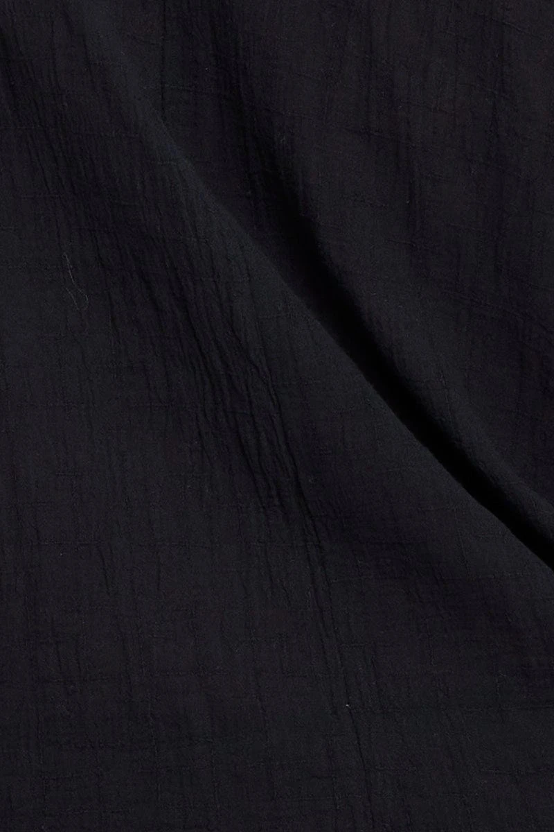 Black Textured Shirt Off Long Sleeve 6 Black Textured Shirt Off Long Sleeve - Image 6