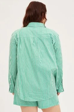 Stripe Long Sleeve Shirts -You And All Fashion Store cwc2110dx 34rb stripe 5 1