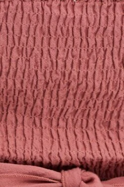 Pink Short Sleeve Tie Back Crop Top -You And All Fashion Store cwc25579 35lb rose 6 1 1