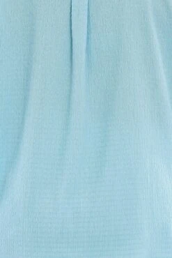 Blue Textured Shirt Short Sleeve -You And All Fashion Store cwc3466tc 47rb light blue 6