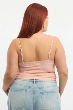 Pink Lace Cami Top Textured 8 Pink Lace Cami Top Textured -You And All Fashion Store cwc3729 129r pink 4