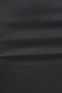 Black Crop Top Long Sleeve Tie Front Satin -You And All Fashion Store cwcc12856x 81r black 6