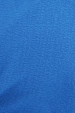 Blue Textured Shirt Crinkle Button Through Oversized -You And All Fashion Store cwcc8223x 36a cobalt 6