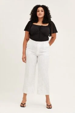 Black Bodysuit Short Sleeve Gathered Bust -You And All Fashion Store cwd1032 34r black 3